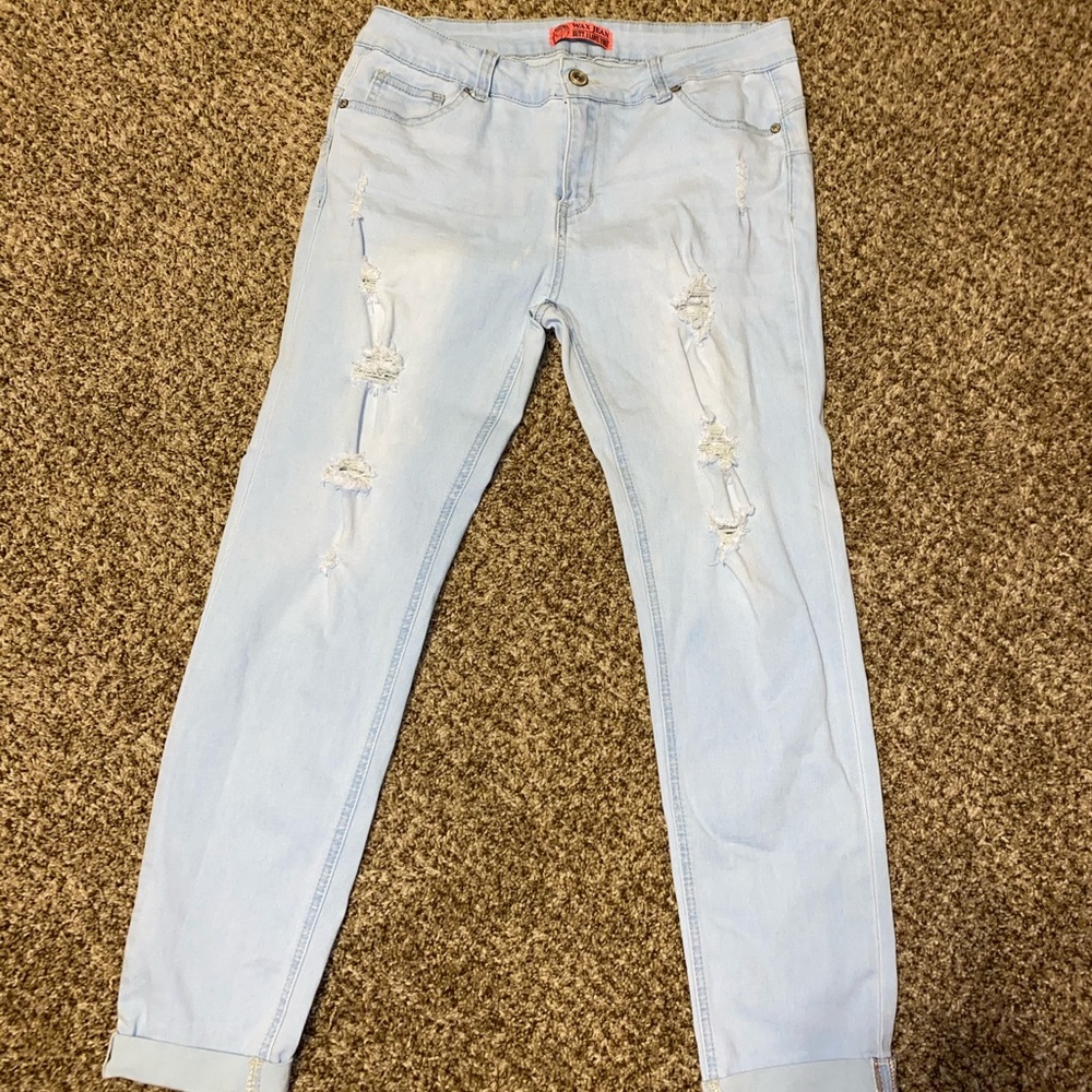 Wax jean, light denim